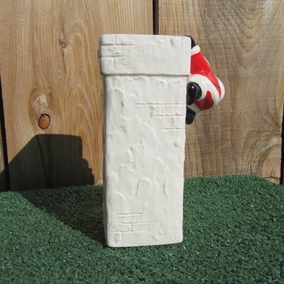 Vintage Santa Claus Ceramic Chimney Vase/Planter By Fitz & Floyd - Picture 5 of 8